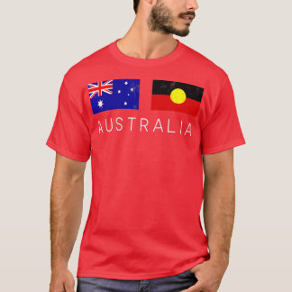 T-shirt Australie Drapeau Cool Australiens Drapeaux autoch