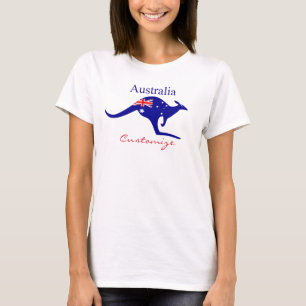 T-shirt Australie Drapeau Kangaroo Thunder_Cove