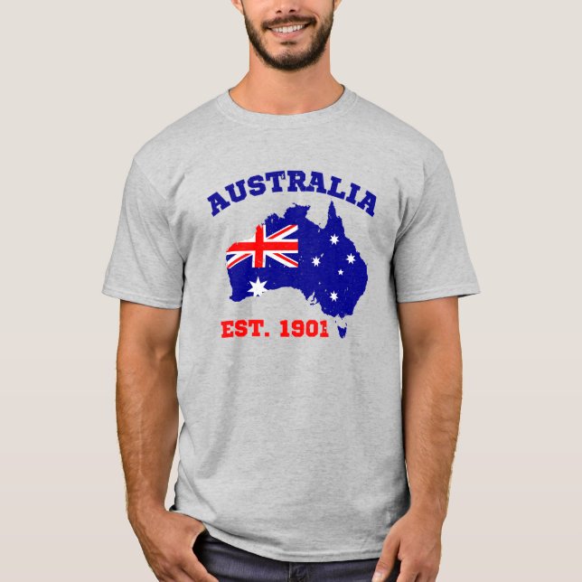 T-shirt Australie Établie 1901 (Devant)