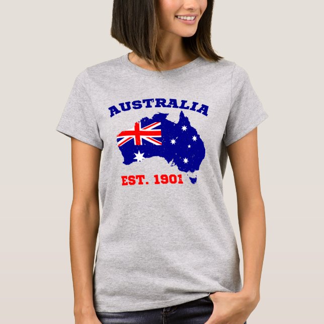 T-shirt Australie établie en 1901 (Devant)