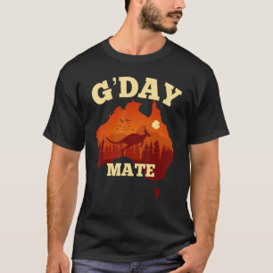 T-shirt Australie G-Day Mate Australian Drapeau australien