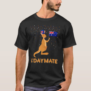 T-shirt Australie G-day Mate Funny Kangaroo Australian Sym