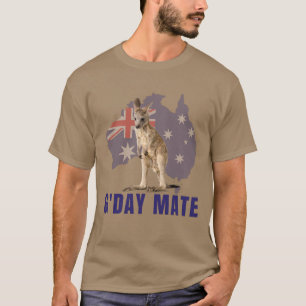 T-shirt Australie Gday Mate Funny Kangaroo Australien