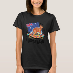 T-shirt Australie Graphique Lanceur de Boomerang Boomerang