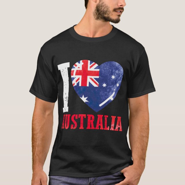 T-shirt Australie J'aime l'Australie (Devant)
