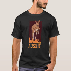 T-shirt Australie Jour patriotique australien Kangaroo Aus