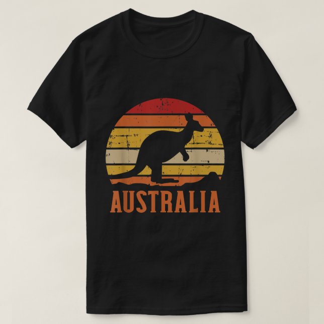 T-shirt Australie Kangaroo Vintage (Design devant)