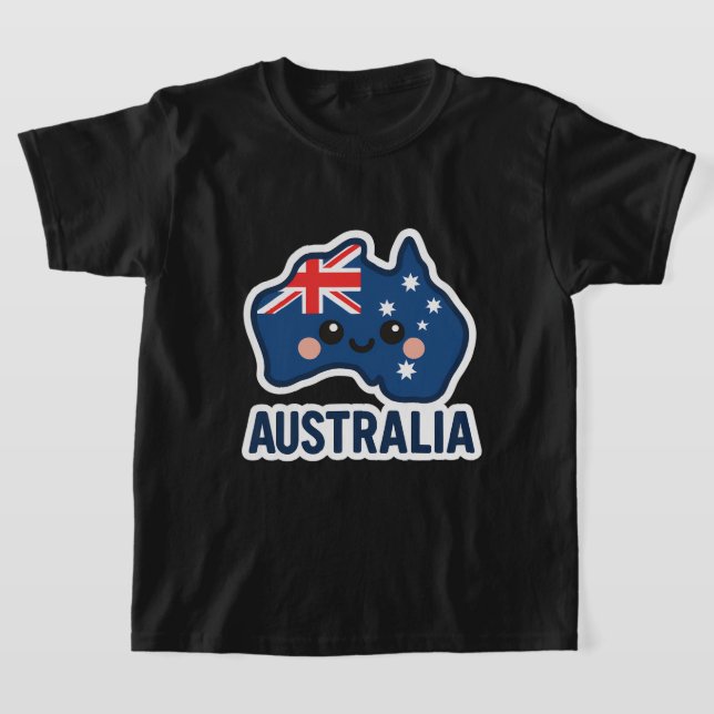 T-shirt Australie Kawaii Fusion - Bold & Adorable (Poser)