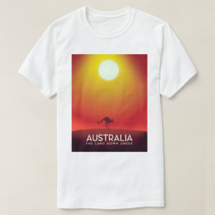 T-shirt Australie " Le pays d'en bas" impression de vacanc