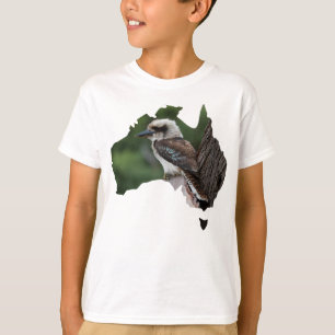 T-shirt Australie : Les rires de Kookaburra dans un arbre