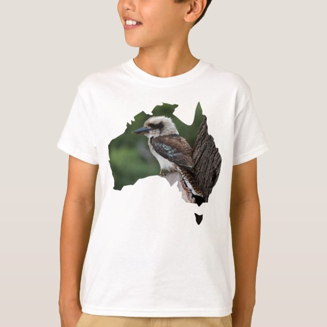 T-shirt Australie : Les rires de Kookaburra dans un arbre (Devant)