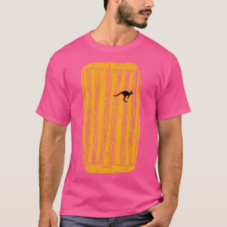 T-shirt Australie Motif autochtone Drum Kangaroo
