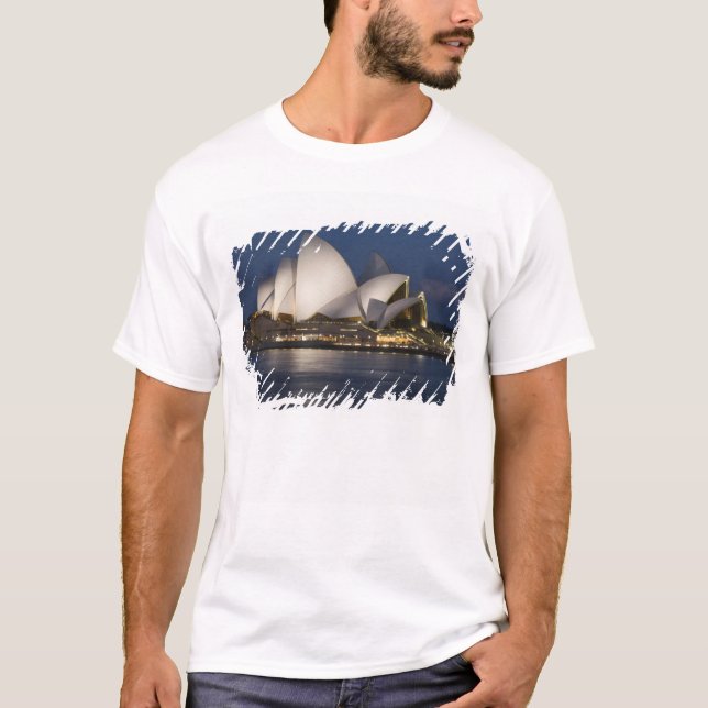 T-shirt Australie, Sydney. Opéra de nuit sur (Devant)