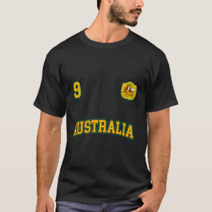 T-shirt Australie Team Sports Numéro 9 Football Australian