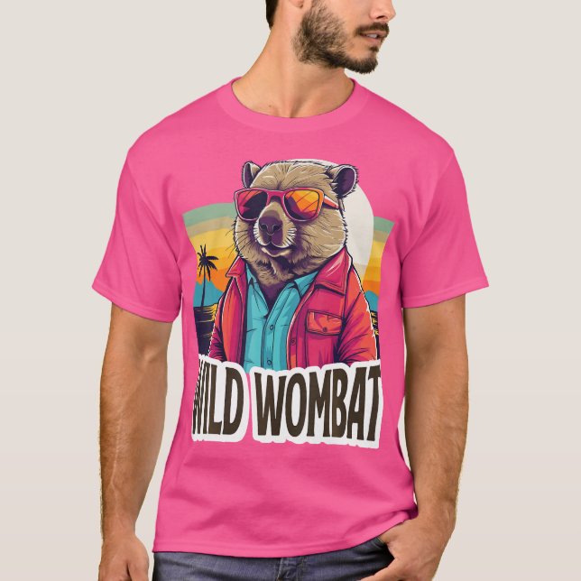 T-shirt Australie Wombat Funny Marsupial Wombats (Devant)