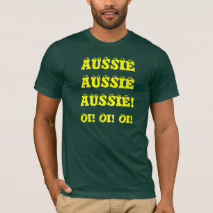 T-shirt australien australien de fan de sports