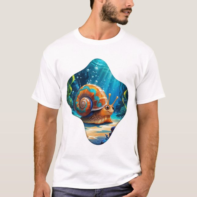 T-Shirt Australien Boho Escargot de Mer | jackie (Devant)