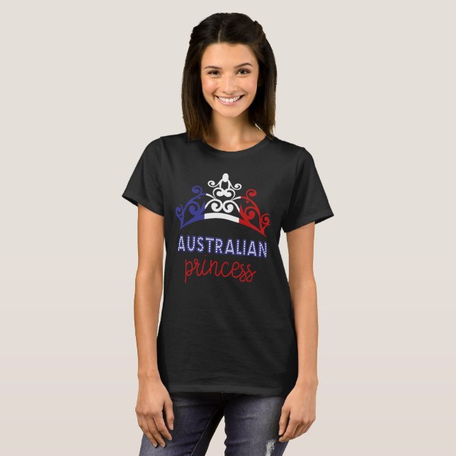 T-shirt australien de drapeau national de (Devant entier)