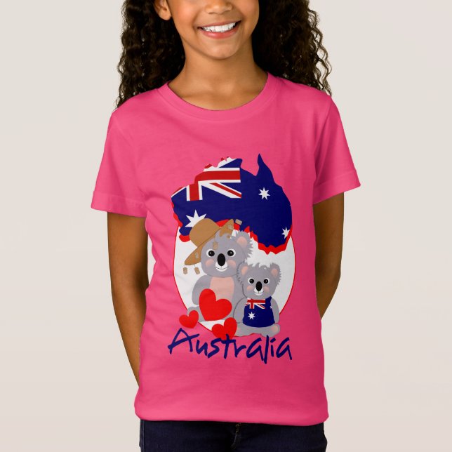 T-Shirt Australien Koala Bear Cute (Devant)