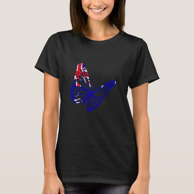 T-shirt Australien Pride papillon Australien Roots Austra (Devant)