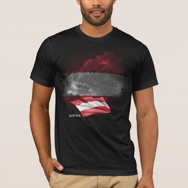 T-shirt Austria flag (Devant)