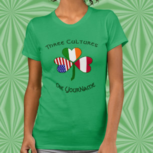 T-shirt Austria Irlande États-Unis Shamrock personnalisé p