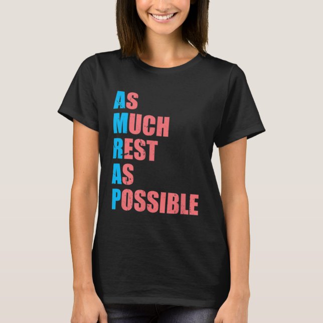 T-shirt Autant de repos que possible AMRAP tendance (Devant)