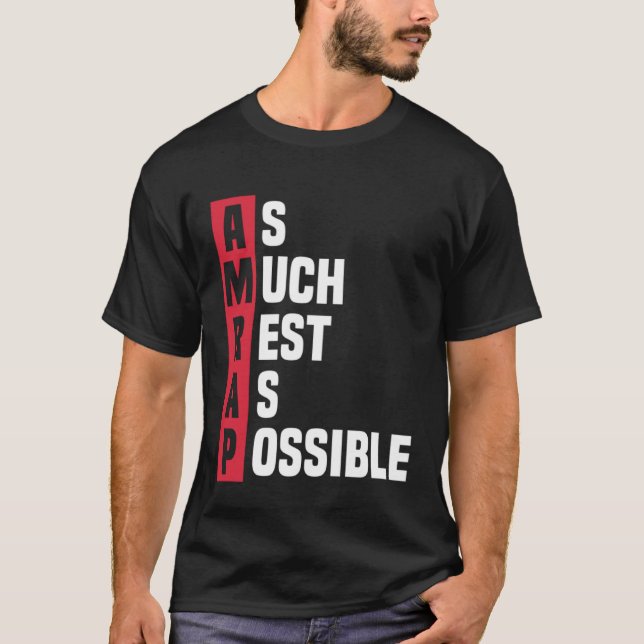 T-shirt Autant de repos que possible AMRAP tendance 1 (Devant)