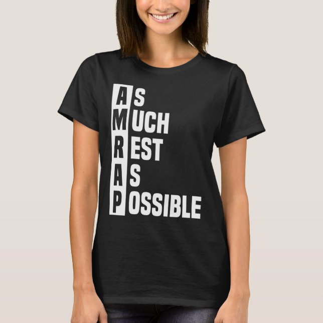 T-shirt Autant de repos que possible AMRAP tendance 2 (Devant)