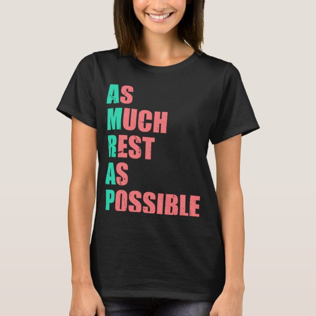 T-shirt Autant de repos que possible AMRAP tendance 3 (Devant)
