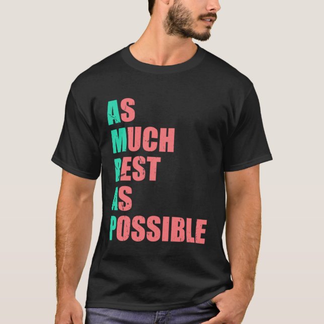 T-shirt Autant de repos que possible AMRAP tendance 3 (Devant)