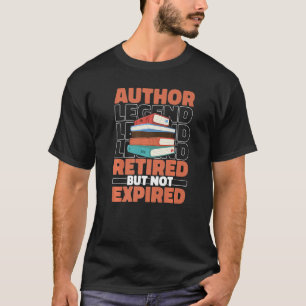 T-shirt Auteur Retraité romancier Poésie Auteur de livre