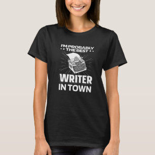 T-shirt Auteur Typewriter romancier livre poésie Auteur