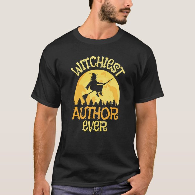 T-shirt Auteur Witch Humour Halloween (Devant)