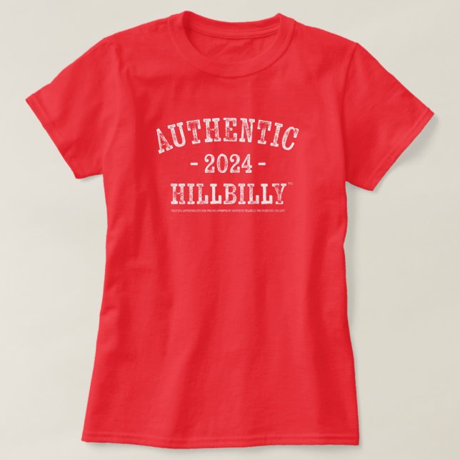 T-shirt AUTHENTIC HILLBILLY 2024™ Femmes (Design devant)