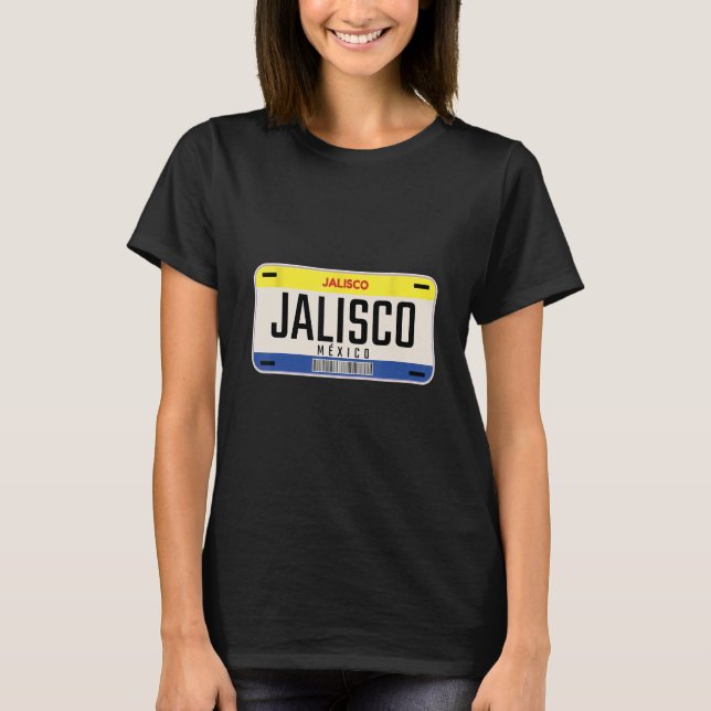 T-shirt Authentic Jalisco Mexico License Plate Mexican Cul (Devant)
