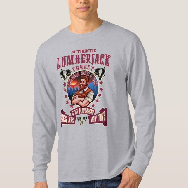 T-SHIRT AUTHENTIC LUMBERJACK AXES (Devant)