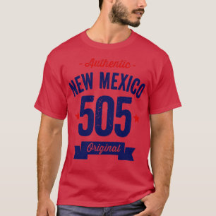 T-shirt Authentic New Mexico 505 Area Code