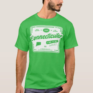 T-shirt Authentique Cool Connecticuleuse Vintage Timbre P