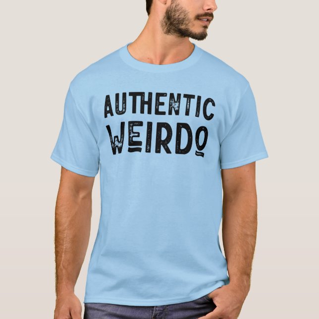 T-shirt Authentique Excentrique - Noir (Devant)