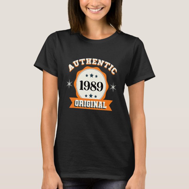 T-shirt Authentique original de 1989 (Devant)