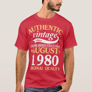 T-shirt Authentique Vintage Depuis La Création Exclusive A