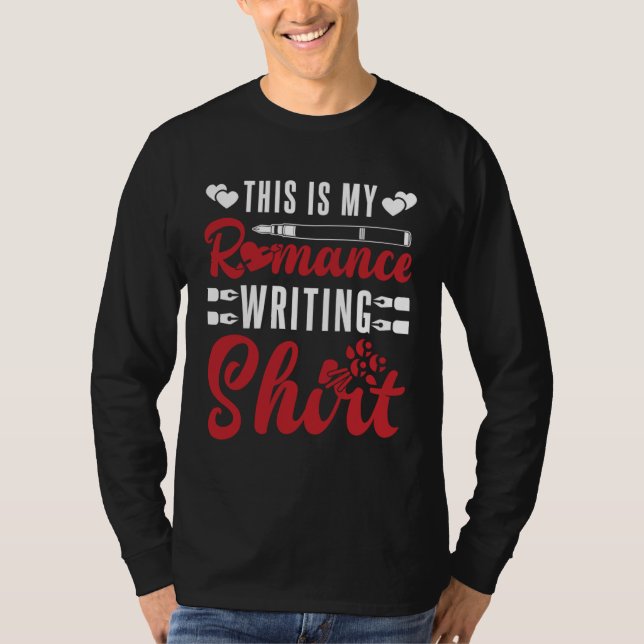 T-shirt Author Lifestyle This is Romance Writing Writers N (Devant)