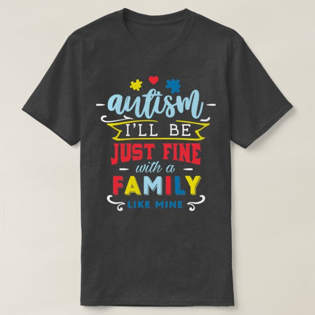 T-SHIRT AUTISM 25 (Design devant)