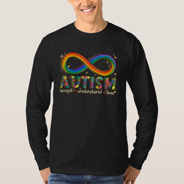 T-shirt Autism  Accept Understand Love It s Ok Be Differen (Devant)
