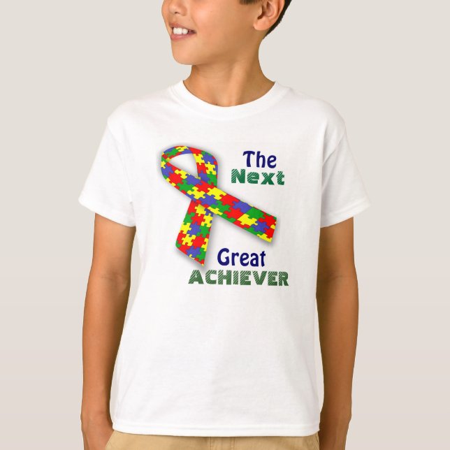T-shirt Autism Achiever Tagless ComfortSoft® (Devant)