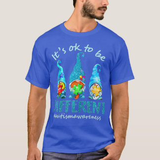 T-shirt Autism Aware Acceptance Women Kid Its Ok To Be
