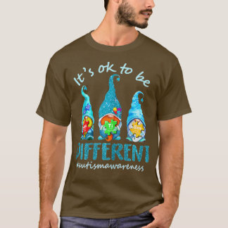 T-shirt Autism Aware Acceptance Women Kid Its Ok To Be