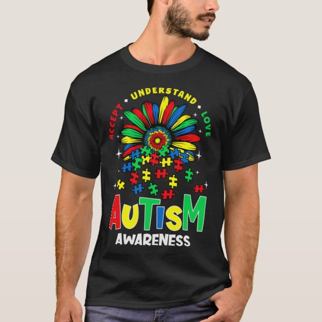 T-shirt Autism Awareness Accept Understand Love Support Au (Devant)