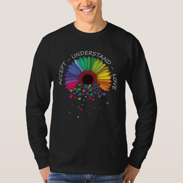 T-shirt Autism Awareness Accept Understand Love Support Au (Devant)